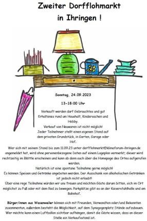 Plakat Dorfflohmarkt Plakat Dorfflohmarkt