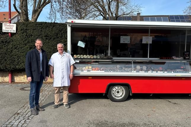 Bürgermeister Eckerle mit Hr. Meier Bürgermeister Eckerle mit Hr. Meier