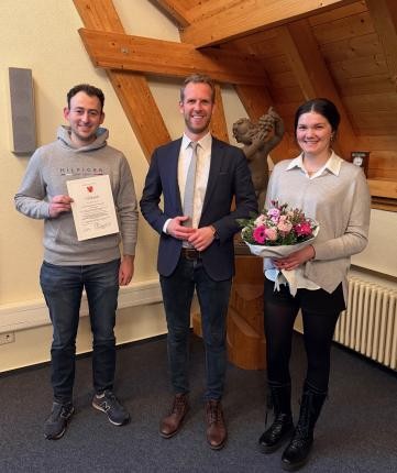 Julian Geiger, Bgm. Eckerle, Zoe Ambs